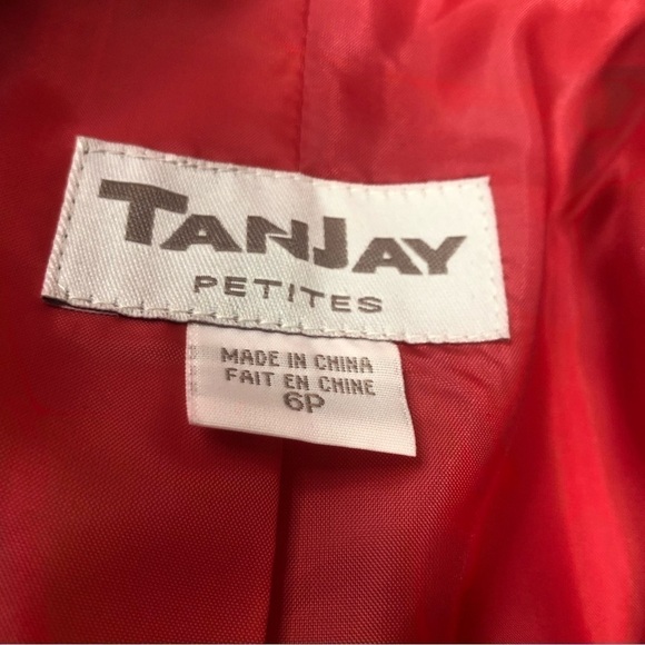 Tanjay Petites Bright Pink Faux Suede Blazer Jacket, size 6P - Picture 7 of 10